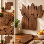 Cutting Board Stand SVG Bundle, Laser Cut Kitchen Storage Files, DIY Wooden Holder, Instant Download - Image 11