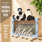 Animal Money Box Laser Cut Bundle SVG | Kids Coin Bank Template DXF | Wooden Piggy Bank CNC Files PDF EPS PNG - Image 10
