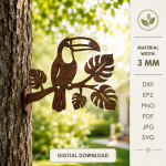 Branch Silhouette Outdoor Decor SVG Bundle | Laser Cut Tree Branch Wall Art | Garden Fence Panel DXF | Nature Yard Sign CNC Files | Patio Decor - Image 10