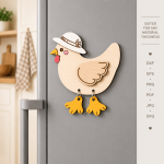 Farm Animal Fridge Magnets Laser Cut Files | Barnyard Animals SVG DXF PDF EPS | Kids Animal Magnet CNC Wood Template 4. Barnyard Animal Magnets - Image 10