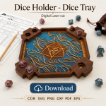 Dice Tray SVG | DND Dice Holder Laser Cut File | RPG Dice Storage Box | Digital Download - Image 11