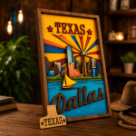 Texas SVG Dallas 3D Layered Art, 7 Layers - Image 3