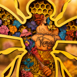 Bee SVG 3D Layered Mandala, Honeybee Cut File, Glowforge Laser Cut 8 Layer - Image 4