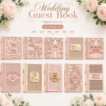 Wedding Guest Book SVG | Personalized Wedding Guest Book Laser Cut File | Wedding Sign In Keepsake Decor | CDR SVG PNG DXF PDF EP