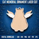 Cat Memorial Ornament Personalized | Pet Loss Sympathy Gift | Cat Remembrance Christmas Ornament | In Loving Memory Cat Keepsake | Custom Pet Memorial Decor - Image 11