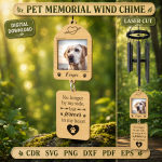 Pet Memorial Wind Chime SVG | Dog Cat Remembrance Laser Cut File | Rainbow Bridge Sympathy Gift Digital Download - Image 11
