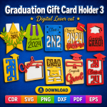 Graduation Money Holder SVG | Graduation Gift Card Holder Digital Download