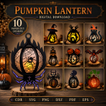 Pumpkin Lantern Paper Cut Template, Halloween SVG File, Layered Pumpkin Shadow Box, Fall Home Decor Digital Download