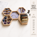 Gaming Tray SVG Laser Cut File, Dice Rolling Tray Template, DND RPG Board Game Organizer, Digital Download DXF PDF AI TXT - Image 11