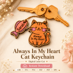 Laser Cut Mom Dad Keychains SVG, Family Keychain Bundle, Glowforge Cricut Instant Download - Image 12