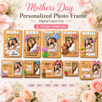Personalized Mom Photo Frame | Custom Mother's Day Gift | Family Picture Display | Digital Download