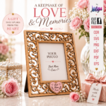 Mother's Day Picture Frame SVG Bundle, Laser Cut Photo Holder Files, Pe - Image 11