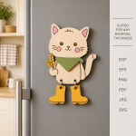 WiFi Password Sign SVG Bundle | 3D Laser Cut Guest WiFi Display | Home Office CNC Template - Image 11