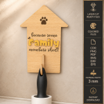 Pet Hair Roller Holder Laser Cut SVG Bundle | Lint Roller Organizer CNC Files | Pet Fur Remover Stand Template | Dog Cat Hair Cleaner Holder | Glowforge Ready Digital Download - Image 11
