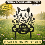 Custom Dog Memorial Stake, Personalized Pet Loss Garden Sign, Dog Grave Marker, Rainbow Bridge Sympathy Gift, Outdoor Pet Memorial Yard Decor - Image 11