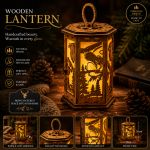 3x Animal Lantern Deer-Wolf-Eagle - Image 2