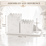 Dragon Desk Organizer Laser Cut File, Fantasy Desk Storage SVG, Wooden Pencil Holder DXF PDF EPS PNG, Digital Download - Image 7