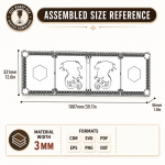 Game Master Screen Laser Cut SVG, DM Screen Digital File, DnD Dungeon Master Panel, Tabletop RPG Accessory, CNC DXF PDF - Image 12