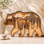 HUGE Bundle 3D Animal Multilayer Wooden Engraved | Laser Cut SVG DXF Files | Farm & Wildlife Animals | CNC, Glowforge, Cricut - Image 14