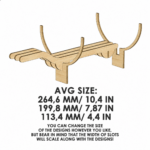 Wine Bottle Stand Laser Cut Files, SVG DXF PDF Bundle, DIY Wooden Wine Holder, Instant Download - Image 12