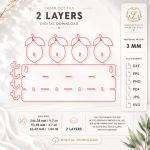 3D Lemon Decor Laser Cut Bundle, Summer Kitchen SVG, Lemon Tiered Tray Decor, Glowforge DXF Files, Citrus Home Decor CNC Template - Image 12