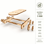 3D Skateboarding Animals Laser Cut Files | Animal Skateboard SVG Bundle | Kids Nursery Decor Glowforge CNC Digital Download - Image 12