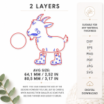 Farm Animal Fridge Magnets Laser Cut Files | Barnyard Animals SVG DXF PDF EPS | Kids Animal Magnet CNC Wood Template 4. Barnyard Animal Magnets - Image 12