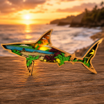 Shark SVG 3D Layered Silhouette, Ocean Sea Life Cut File, Glowforge Laser Cut 8 Layer - Image 2