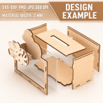 Animal Money Box Laser Cut Bundle SVG | Kids Coin Bank Template DXF | Wooden Piggy Bank CNC Files PDF EPS PNG - Image 13