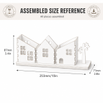 Village Desk Organizer Laser Cut Bundle, Wooden Office Storage SVG, Pencil Holder DXF, Desk Decor CNC Files - Image 14