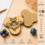 HP Tracker Laser Cut File, Health Point Counter SVG, DnD Game Accessory, Tabletop RPG Tracker, Digital Download DXF PDF EPS PNG - Image 11