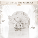 Dragon Desk Organizer Laser Cut File, Fantasy Desk Storage SVG, Wooden Pencil Holder DXF PDF EPS PNG, Digital Download - Image 9