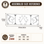 Game Master Screen Laser Cut SVG, DM Screen Digital File, DnD Dungeon Master Panel, Tabletop RPG Accessory, CNC DXF PDF - Image 15