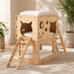 Cat House Laser Cut Bundle, 16 Wooden Cat Bed SVG DXF Files, 3mm Pet House CNC Template, Digital Download - Image 2