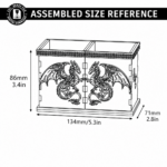 Dragon Desk Organizer SVG Bundle, Fantasy Desk Storage Laser Cut Files, Instant Download - Image 16