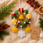 Christmas Wreath Crochet Pattern PDF, Bauble Wreath Ornament Tutorial, Holiday Home Decor, Christmas Crochet Pattern - Image 6