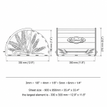 Wooden Bread Box SVG Laser Cut File, Roll Top Kitchen Bread Bin, Pantry Storage CNC Template, DXF PDF - Image 2