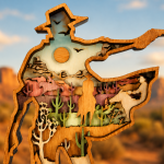 Cowboy SVG 3D Layered Silhouette, Western Rider Cut File, Laser Cut 9 Layer - Image 4