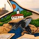 Orca SVG, Killer Whale Art, 3D Layered Ocean, Glowforge Cut File, 7 Layered Design - Image 3
