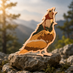 Woodland Animal SVG Bundle | Layered Wooden Wildlife Laser Cut Files | Wolf Owl Bear Kangaroo | Digital Download - Image 3