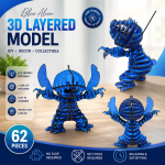 Lilo Cartoon 3D Puzzle SVG Bundle | Laser Cut Wood Craft File | DIY Wooden Model Kit | Glowforge SVG | CNC DXF EPS AI Download - Image 2