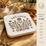 Riser Trays Bundle Laser Cut SVG | Tiered Display Tray CNC Files | Wooden Riser Stand DXF PDF EPS Glowforge File - Image 2