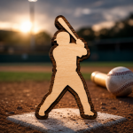 Baseball Player SVG Bundle, Laser Cut Baseball Silhouette, Sports Decor SVG, DXF EPS PNG Files for CNC, Glowforge, Cricut, Instant Download - Image 2