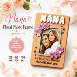 Personalized Mom Photo Frame | Custom Mother's Day Gift | Family Picture Display | Digital Download - Image 3