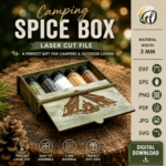 Travel Spice Box Bundle Laser Cut Files | 3D Spice Container SVG DXF | Glowforge CNC Woodworking Project | Digital Download - Image 8