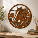 Horse Wall Art SVG Laser Cut File | Layered Horse Head Wood Design | Rustic Farmhouse Decor | CNC Glowforge Template - Image 2
