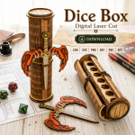 DND Dice Box SVG | Dice Storage Case Laser Cut File | CDR SVG PNG DXF PDF EPS Download - Image 3