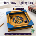 Rolling Dice Tray SVG | DND Dice Tray Laser Cut File | Digital Download - Image 3