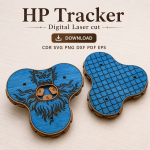 HP Tracker Laser Cut File | DND Health Tracker SVG | Digital Download - Image 3
