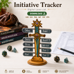 DND Initiative Tracker SVG | Dungeon Master Combat Tracker Laser Cut File | Digital Download - Image 3